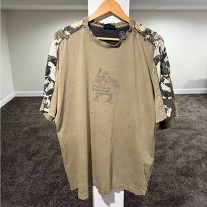 Vintage No Boundaries Guerrilla Camo Thrashed Faded Tee